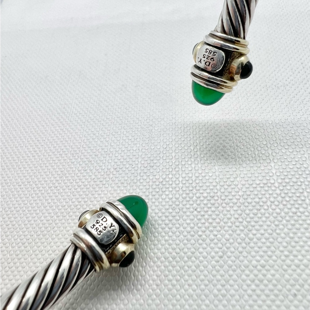 David Yurman 5mm Renaissance Cable Bracelet with 14k Gold - Picture 16 of 16